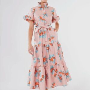 Floral Pink Maxi Dress